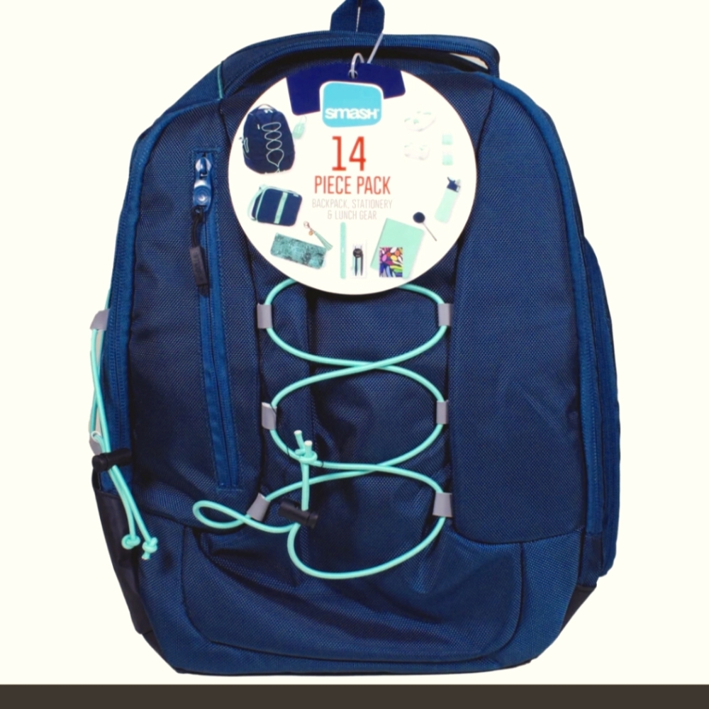 Smash Bungee Backpack and Lunch sets 14 pieces